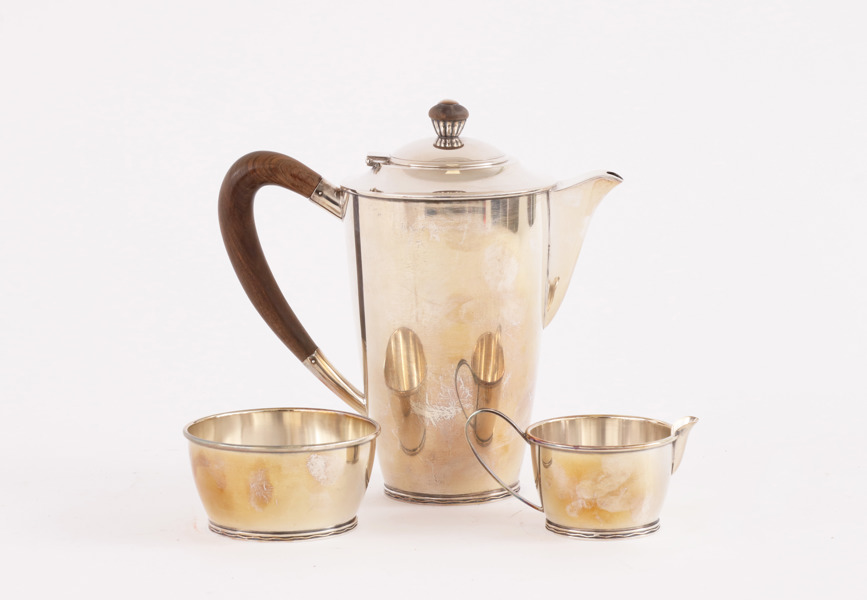 Kaffeservis 3 delar, sterlingsilver, 1948
