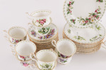 Kaffeservis, "Flower of the month", Royal Albert, England