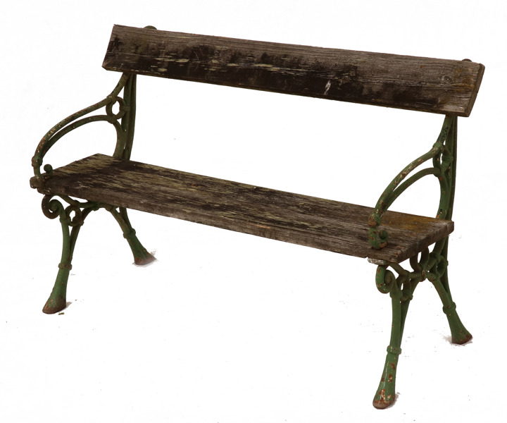 Trädgårdsbänk, 1900-talets första hälft