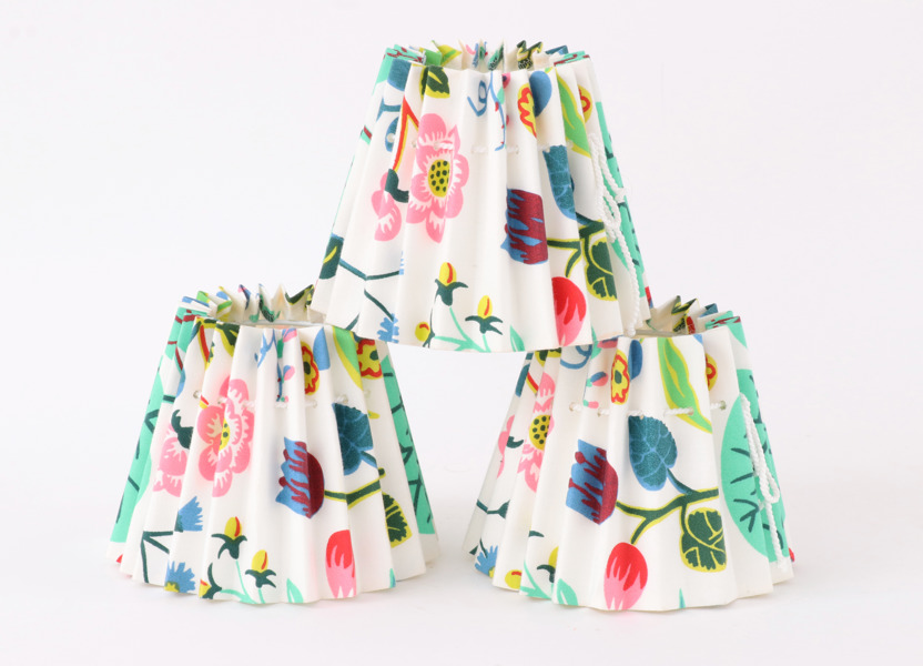 Lampskärmar 3st, "Mille Fleur", Josef Frank för firma Svenskt Tenn