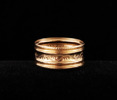 Ring i 18k, allmogestil, Bröderna Lundqvist, Falun