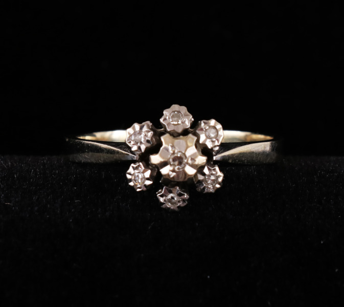 Ring i 18k vitguld