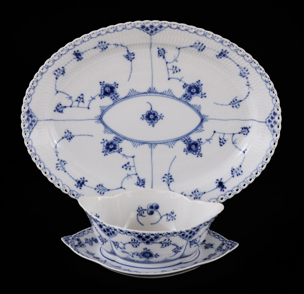 Servisdelar 2st, "Musselmalet", Royal Copenhagen