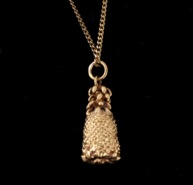 Halsband med hänge, 18k