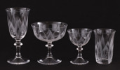 Glasservisdelar, omkring 1900-talets mitt