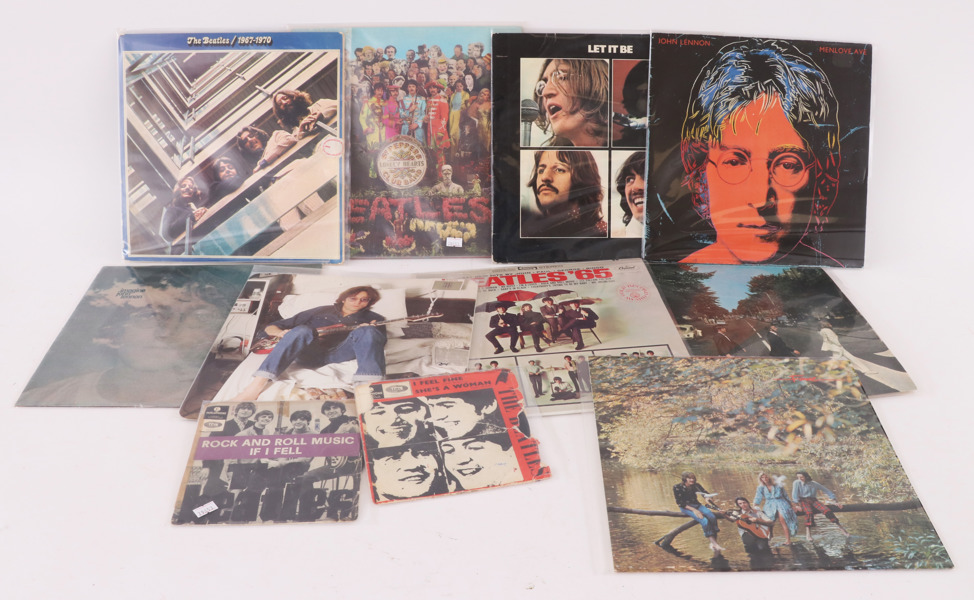 LP- och EP-skivor 9st, The Beatles