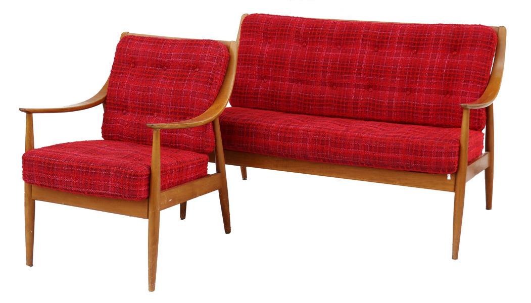 Soffa och fåtölj, 1950/60-tal