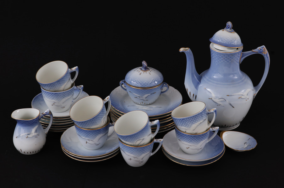Kaffeservis, "Måsen", Bing & Gröndahl, Danmark