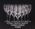 Vitvinsglas 10st, troligen Orrefors