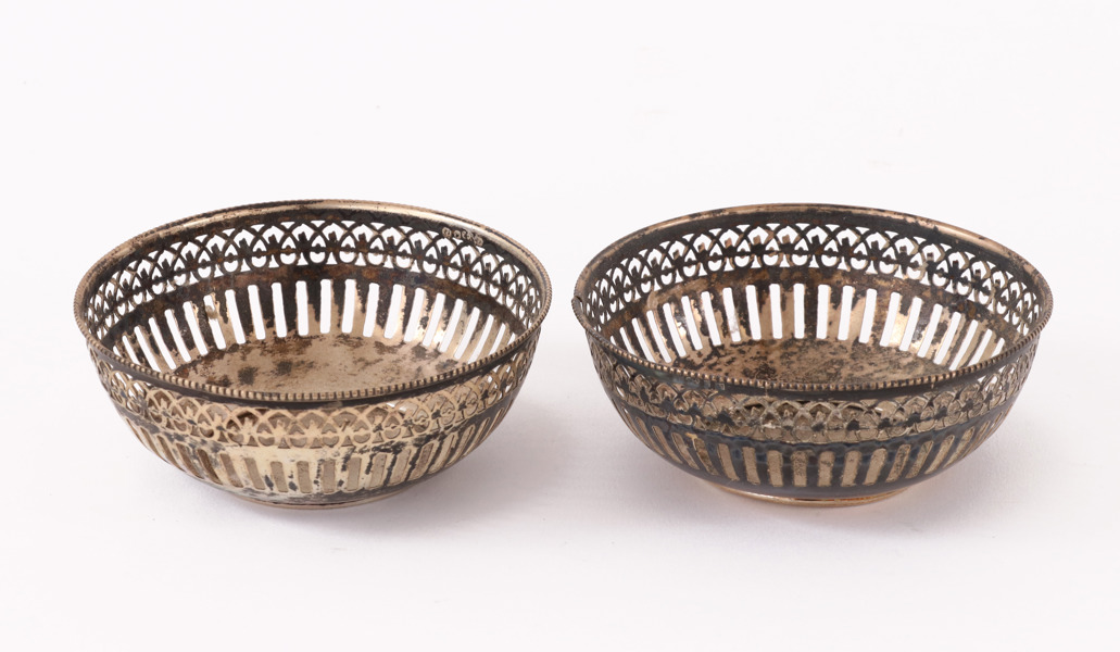 Gallerskålar ett par, silver, 1919