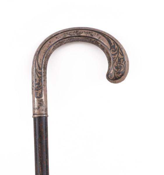 Spatserkäpp med silverhandtag, 1900-talets första hälft