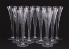 Champagneglas 11st, 1900-talets slut