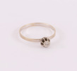 Enstensring i 18k vitguld