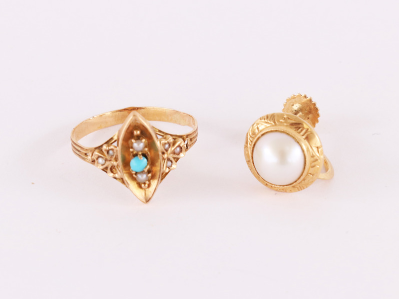 Smycken 2 delar, 18k