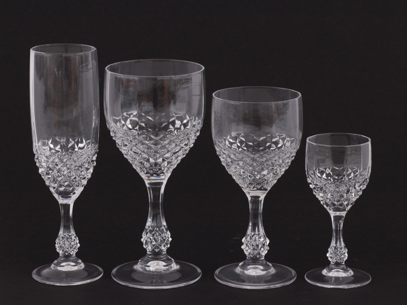 Glasservisdelar, 1900-talets slut