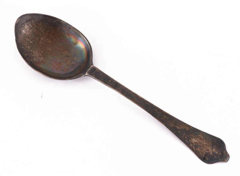 Matsked i silver, Norge, daterad 1780