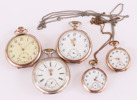 Fickur 5st, silver, bl.a. Longines, Leijona