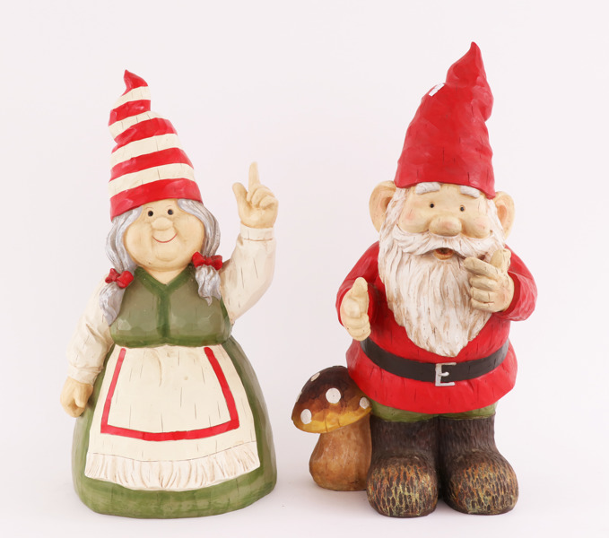 Trädgårdsfigurer 2st, 2000-tal