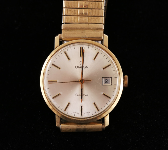Herrarmbandsur i 14k, Omega, Genève
