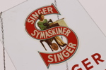 Reklamskylt, Singer Symaskiner, omkring 1900-talets mitt