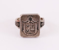 Adelsring i silver, 1800-tal