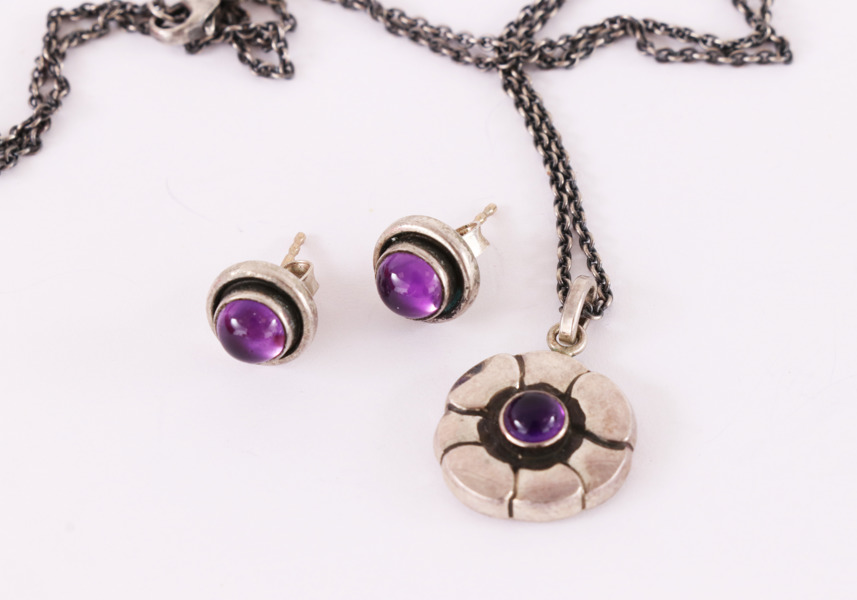 Smycken 3 delar, sterlingsilver, Georg Jensen, Danmark