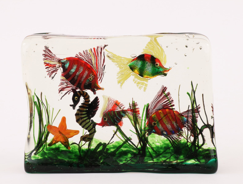 Glasblock, "Akvarium", Seguso, Murano, Italien