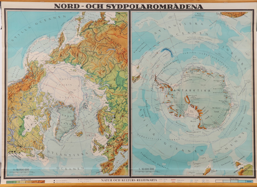 Rullkarta, "Nord- och sydpolarområdena"