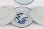 Tallrikar 4st, Kina, Qianlong, 1700-tal