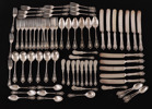 Bestickuppsättning i sterlingsilver, Jugend, Rogers, Lunt & Bowlen, USA