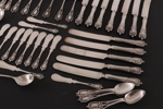 Bestickuppsättning i sterlingsilver, Jugend, Rogers, Lunt & Bowlen, USA
