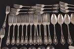 Bestickuppsättning i sterlingsilver, Jugend, Rogers, Lunt & Bowlen, USA