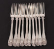 Bordsgafflar 10st, silver, 1894
