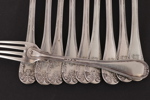 Bordsgafflar 10st, silver, 1894