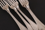 Matgafflar 5st, silver, 1895
