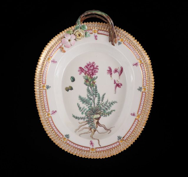 Uppläggningsfat, "Flora Danica", Royal Copenhagen, Danmark