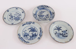 Tallrikar 4st, Kina, 1700-tal
