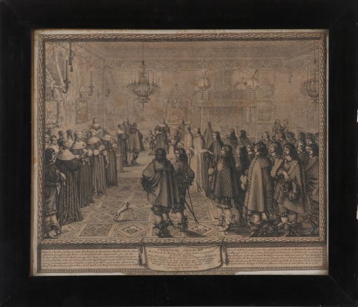 Kopparstick, Abraham Bosse, daterat 1645