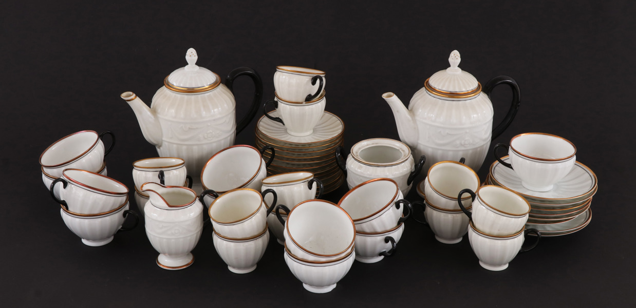 Kaffe- och moccaservisdelar, Lidköping, 1930-tal