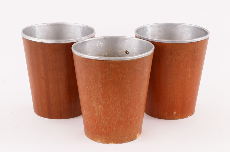 Papperskorgar 3st, Servex, 1950/60-tal