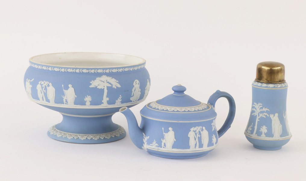 Porslin 3 delar, Wedgwood, 1800-tal