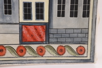 Allmogemålning, H.Nordén, daterad 1976