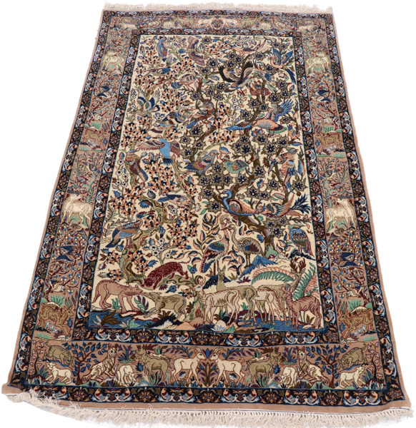 Handknuten matta, orientalisk