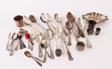Parti silverföremål, bl.a. sterling