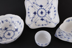 Servisdelar 4st, "Musselmalet", Royal Copenhagen, Danmark