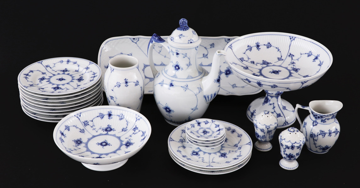 Servisdelar, "Musselmalet", Royal Copenhagen/Bing & Gröndah, Danmark