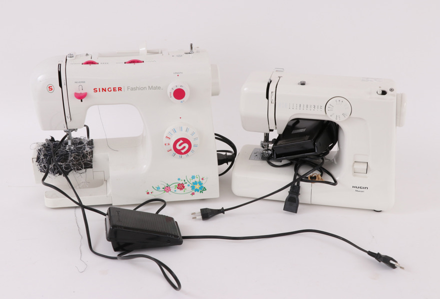 Symaskiner 2st, Hugin samt Singer