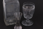 Antikt glas 4 delar