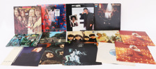 Parti LP-skivor, mestadels The Beatles samt ABBA