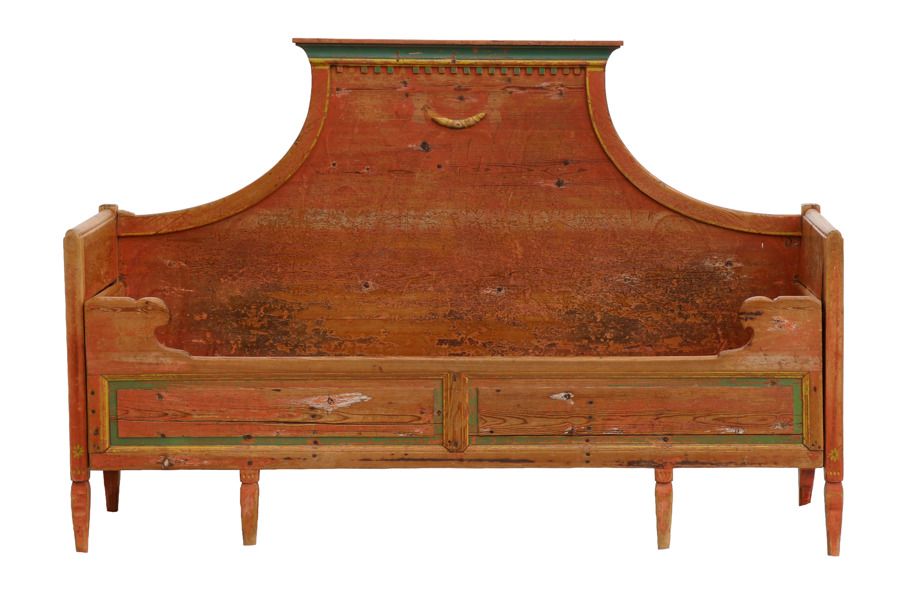 Utdragssäng, gustaviansk allmoge, Norrbotten, 1800-tal